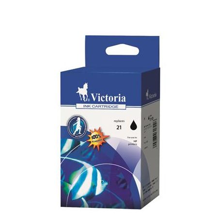 VICTORIA TECHNOLOGY Kompatibilis Tintapatron DeskJet 3920, 3940 nyomtatókhoz, VICTORIA TECHNOLOGY 21xl, fekete, 18ml (C9351CE alternatíva)