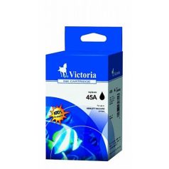   VICTORIA TECHNOLOGY Kompatibilis Tintapatron DeskJet 710c nyomtatókhoz, VICTORIA TECHNOLOGY, 45, fekete, 42ml (51645AE alternatíva)