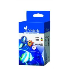   VICTORIA TECHNOLOGY Kompatibilis Tintapatron OfficeJet J4580, 4660 nyomtatókhoz, VICTORIA TECHNOLOGY 901, színes, 15ml (CC656AE alternatíva)