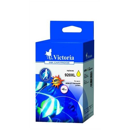 VICTORIA TECHNOLOGY Kompatibilis Tintapatron OfficeJet 6000, 6500 nyomtatókhoz, VICTORIA TECHNOLOGY 920XL, sárga, 12ml (CD974AE alternatíva)