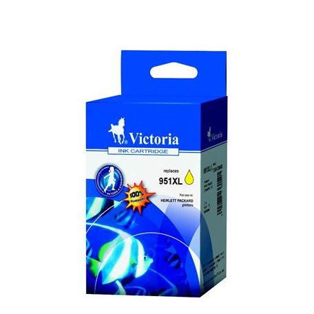 VICTORIA TECHNOLOGY Kompatibilis Tintapatron OfficeJet Pro 8100 nyomtatóhoz, VICTORIA TECHNOLOGY 951XL, sárga, 20ml (CN048AE alternatíva)