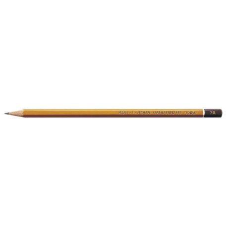 KOH-I-NOOR Grafitceruza, 7B, hatszögletű, KOH-I-NOOR "1500"