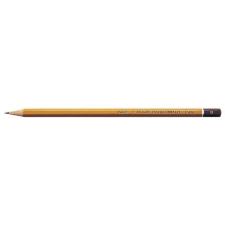 KOH-I-NOOR Grafitceruza, B, hatszögletű, KOH-I-NOOR "1500"