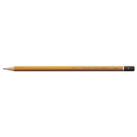 KOH-I-NOOR Grafitceruza, F, hatszögletű, KOH-I-NOOR "1500"