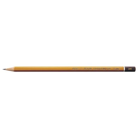 KOH-I-NOOR Grafitceruza, 3H, hatszögletű, KOH-I-NOOR "1500"