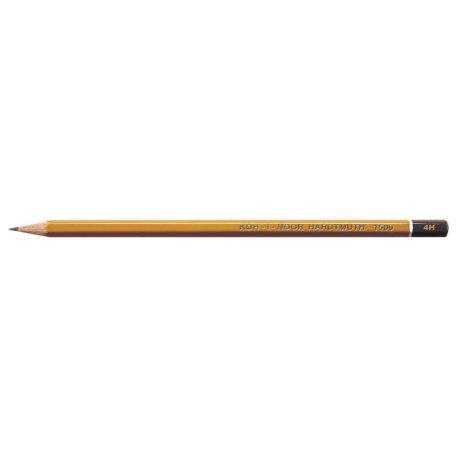 KOH-I-NOOR Grafitceruza, 4H, hatszögletű, KOH-I-NOOR "1500"