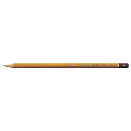 KOH-I-NOOR Grafitceruza, 5H, hatszögletű, KOH-I-NOOR "1500"