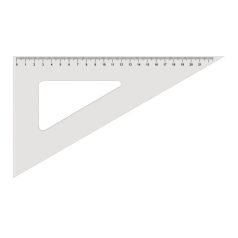   KOH-I-NOOR Háromszög vonalzó, műanyag, 60 °, 22 cm, KOH-I-NOOR
