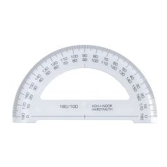 KOH-I-NOOR Szögmérő, műanyag, 180 °-os, KOH-I-NOOR