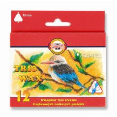   KOH-I-NOOR Zsírkréta, háromszögletű, KOH-I-NOOR "Aquarell", 12 különböző szín