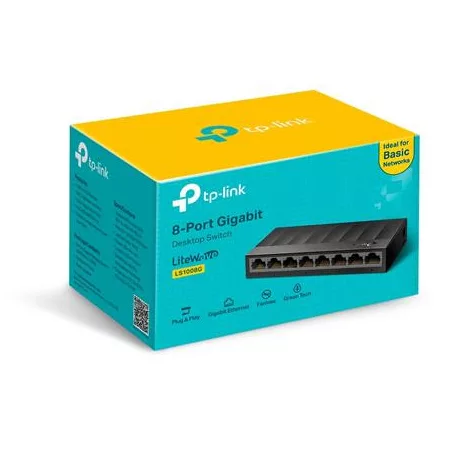 TP-LINK Switch, 8 port, 10/100/1000 Mbps, TP-LINK "LS1008G"