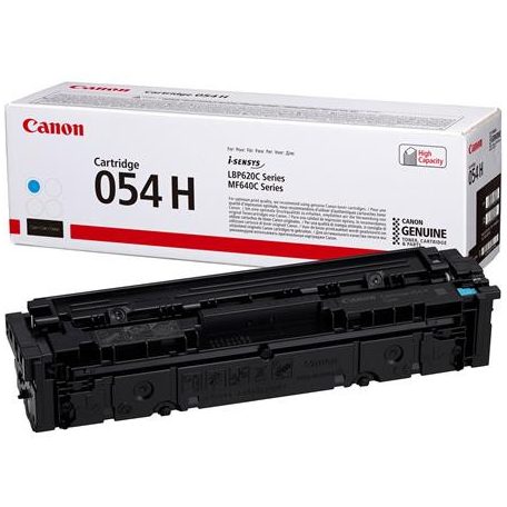 CANON CRG-054H Lézertoner i-Sensys LBP621 623, MF641, 643 nyomtatókhoz, CANON, cián, 2,3k