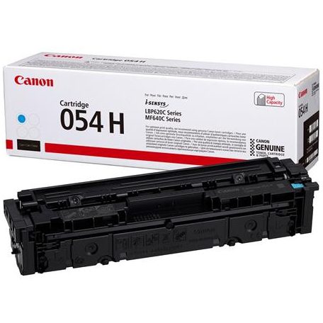CANON CRG-054H Lézertoner i-Sensys LBP621 623, MF641, 643 nyomtatókhoz, CANON, cián, 2,3k