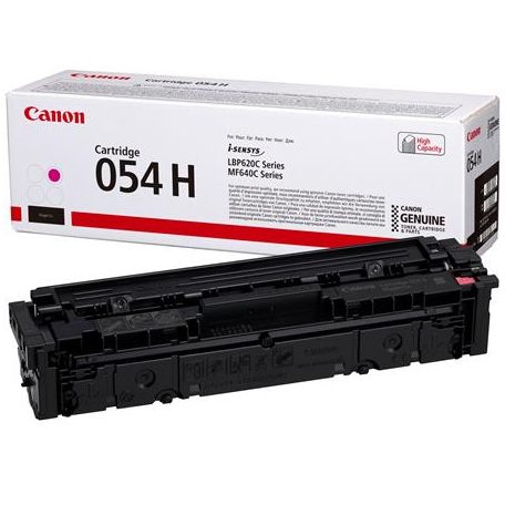 CANON CRG-054H Lézertoner i-Sensys LBP621 623, MF641, 643 nyomtatókhoz, CANON, magenta, 2,3k