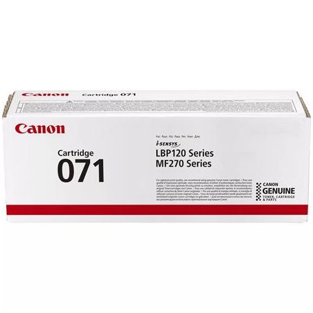 CANON CRG-071 Lézertoner i-Sensys LBP122dw, MF272dw nyomtatókhoz, CANON, fekete, 1,2K