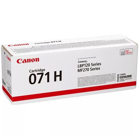 CANON CRG-071H Lézertoner i-Sensys LBP122dw, MF272dw nyomtatókhoz, CANON, fekete, 2,5K