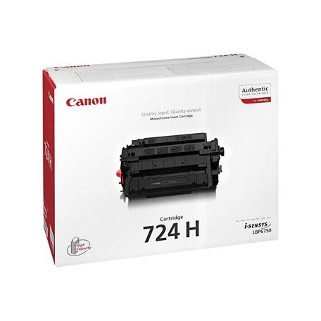 CANON CRG-724H Lézertoner i-SENSYS LBP 6750DN nyomtatóhoz, CANON, fekete, 12,5k