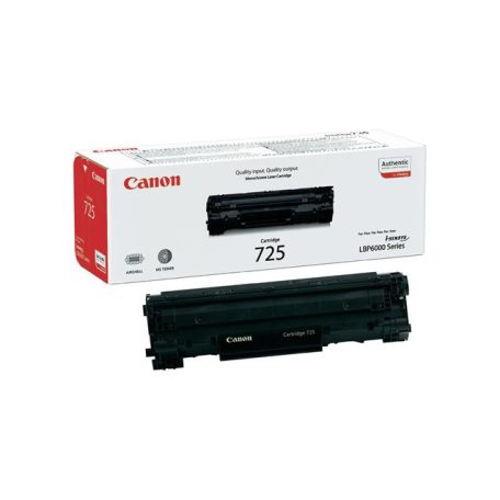 CANON CRG-725 Lézertoner i-SENSYS LBP 6000 nyomtatóhoz, CANON, fekete, 1,6k