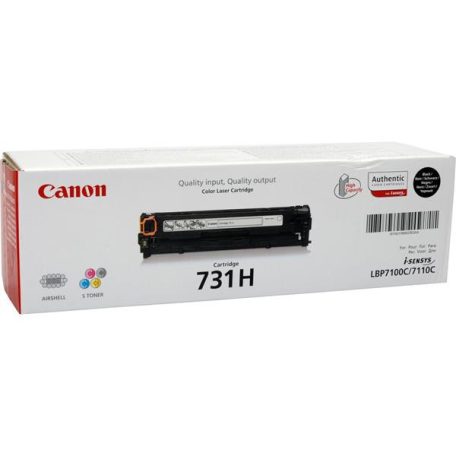 CANON CRG-731H Lézertoner MF 8230 nyomtatóhoz, CANON, fekete, 2,4k