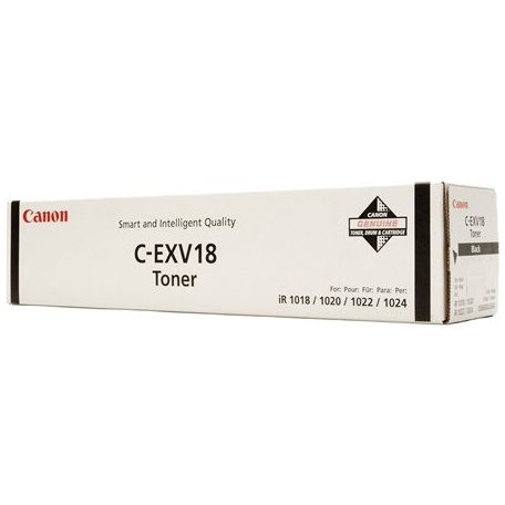 CANON C-EXV18 Fénymásolótoner IR 1018 fénymásolóhoz, CANON, fekete, 8,4k