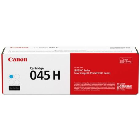 CANON CRG-045HC Lézertoner LBP613Cdw, LBP611Cn, MF635Cx nyomtatókhoz, CANON, cián, 2,2k