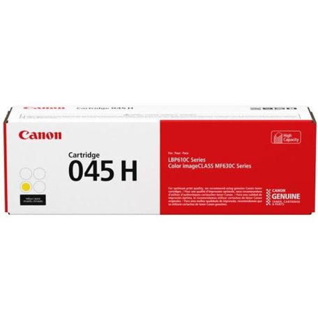 CANON CRG-045HY Lézertoner LBP613Cdw, LBP611Cn, MF635Cx nyomtatókhoz, CANON, sárga, 2,2k