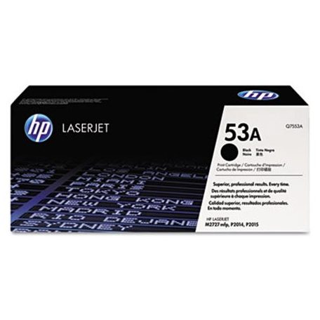 HP Q7553A Lézertoner LaserJet P2014, P2015, M2727MFP nyomtatókhoz, HP 53A, fekete, 3k