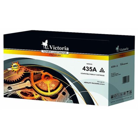 VICTORIA TECHNOLOGY CB435A Lézertoner LaserJet P1005, P1006 nyomtatókhoz, VICTORIA TECHNOLOGY 35A, fekete, 1,5k