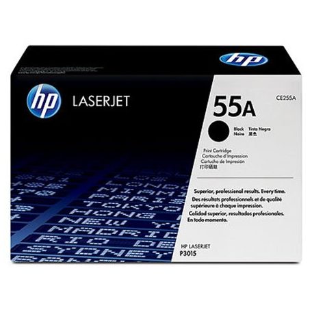 HP CE255A Lézertoner LaserJet P3015 nyomtatóhoz, HP 55A, fekete, 6k