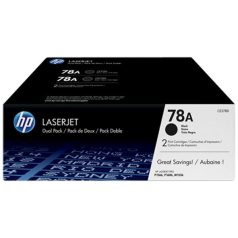   HP CE278AD Lézertoner LaserJet P1566, P1606 nyomtatókhoz, HP 78A, fekete, 2*2,1k