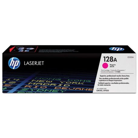 HP CE323A Lézertoner Color LaserJet Pro CM1415, CP1525N nyomtatókhoz, HP 128A, magenta, 1,3k