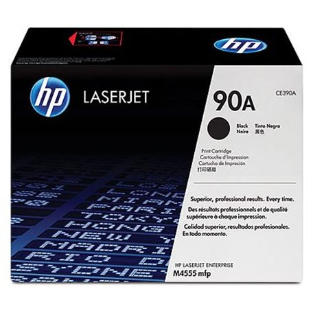 HP CE390A Lézertoner LaserJet M4555MFP nyomtatóhoz, HP 90A, fekete, 10k