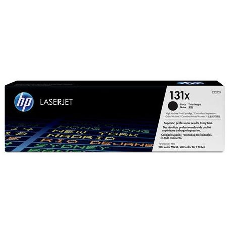 HP CF210X Lézertoner LaserJet Pro 200 M276N nyomtatóhoz, HP 131X, fekete, 2,4k