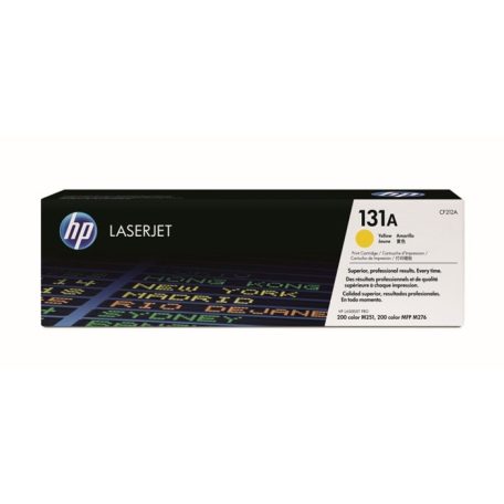 HP CF212A Lézertoner LaserJet Pro 200 M276N nyomtatóhoz, HP 131A, sárga, 1,8k
