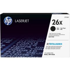   HP CF226X Lézertoner LaserJet Pro M402, 426 nyomtatókhoz, HP 26X, fekete, 9k