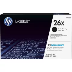   HP CF226X Lézertoner LaserJet Pro M402, 426 nyomtatókhoz, HP 26X, fekete, 9k
