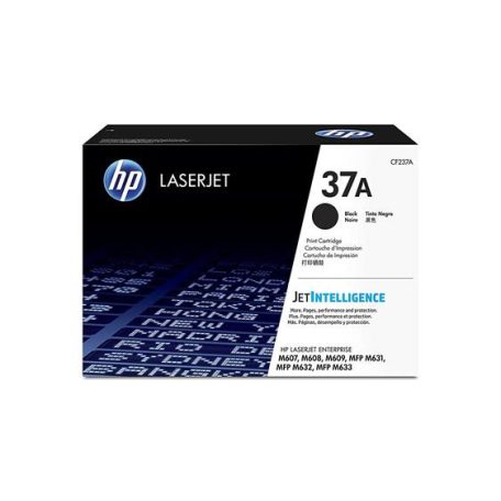 HP CF237A Lézertoner LaserJet MFP M631,632,633,M607,608,609 nyomtatókhoz, HP 37A, fekete, 11k