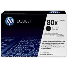   HP CF280X Lézertoner LaserJet Pro 400 M401 sorozat, M425 nyomtatókhoz, HP 80X, fekete, 6,9k