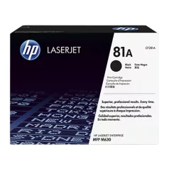   HP CF281A Lézertoner LaserJet Enterprise M604n, MFP M630f nyomtatókhoz, HP 81A, fekete, 10,5k