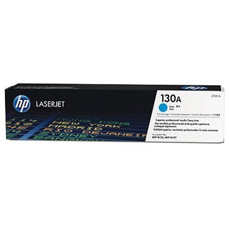 HP CF351A Lézertoner Color LaserJet Pro MFP M176n nyomtatóhoz, HP 130A, cián, 1k