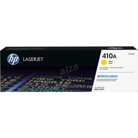 HP CF412A Lézertoner ColorLaserJet M452/477 nyomtatókhoz, HP 410A, sárga, 2,3k