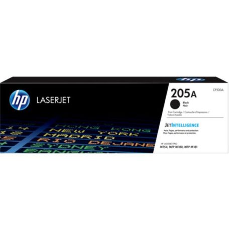 HP CF530A Lézertoner HP Color Laserjet MFP M181fw nyomtatókhoz, HP 205A, fekete, 1,1k
