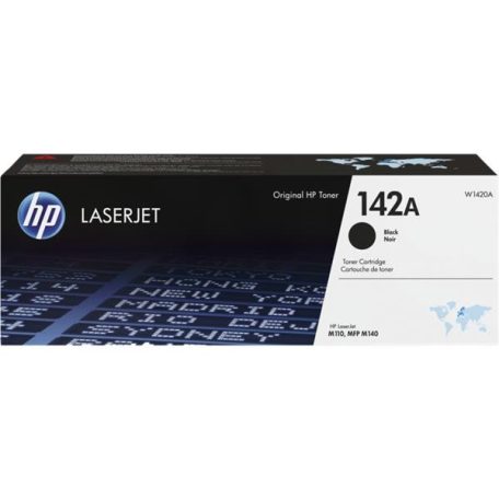 HP W1420A Lézertoner LaserJet M110, M111, M139, M140, M142 nyomtatókhoz, HP 142A, fekete, 0,95k