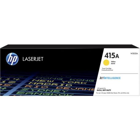 HP W2032A Lézertoner Color LaserJet Pro M454, MFP M479 nyomtatókhoz, HP 415A, sárga, 2,1k