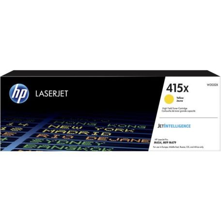 HP W2032X Lézertoner Color LaserJet Pro M454, MFP M479 nyomtatókhoz, HP 415X, sárga, 6k