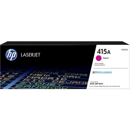 HP W2033A Lézertoner Color LaserJet Pro M454, MFP M479 nyomtatókhoz, HP 415A, magenta, 2,1k