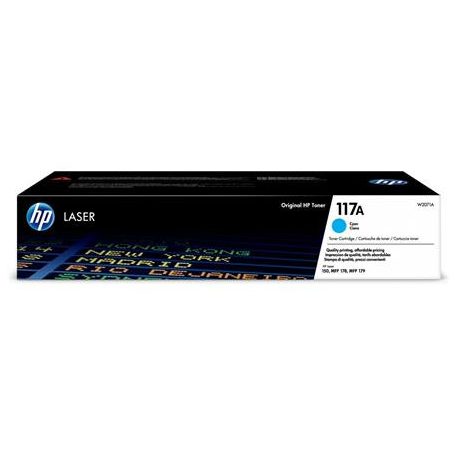 HP W2071A Lézertoner Color Laser 150, MFP178, MFP179 nyomtatókhoz, HP 117A, cián, 0,7k
