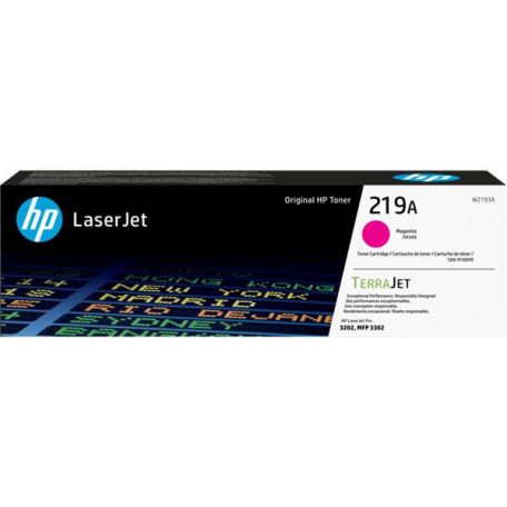 HP W2193A Lézertoner LaserJet Pro 3202 nyomtatóhoz, HP219A, magenta, 1,2k