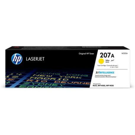HP W2212A Lézertoner Color LaserJet Pro M182N, M183FW nyomtatókhoz, HP 207A, sárga, 1,25k