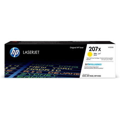 HP W2212X Lézertoner Color LaserJet Pro M182N, M183FW nyomtatókhoz, HP 207X, sárga, 2,45k